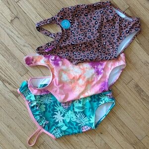 Swim Bundle For Toddler, One-Piece Bathing Suits, 4T